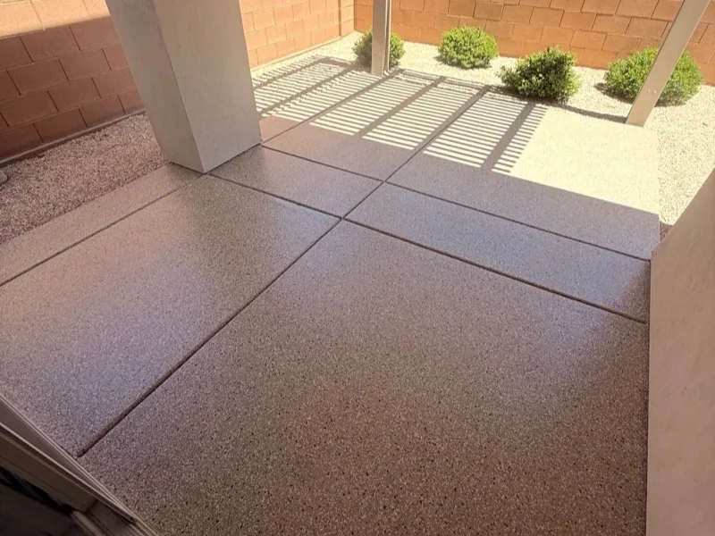 Flake epoxy commercial floor Fargo North Dakota