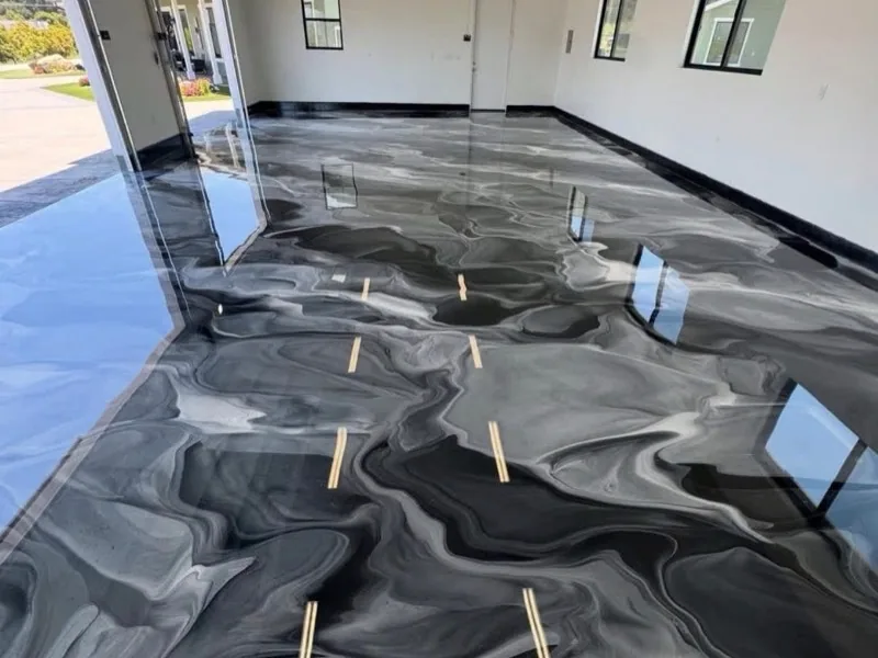 Metallic epoxy floor Fargo North Dakota